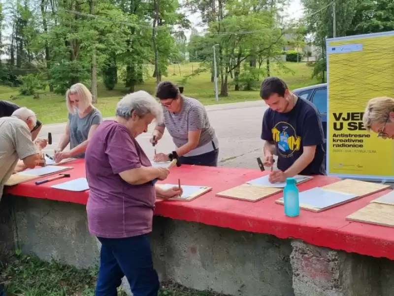 Antistresna kreativna radionica "Vjeruj u sebe" u Sisku