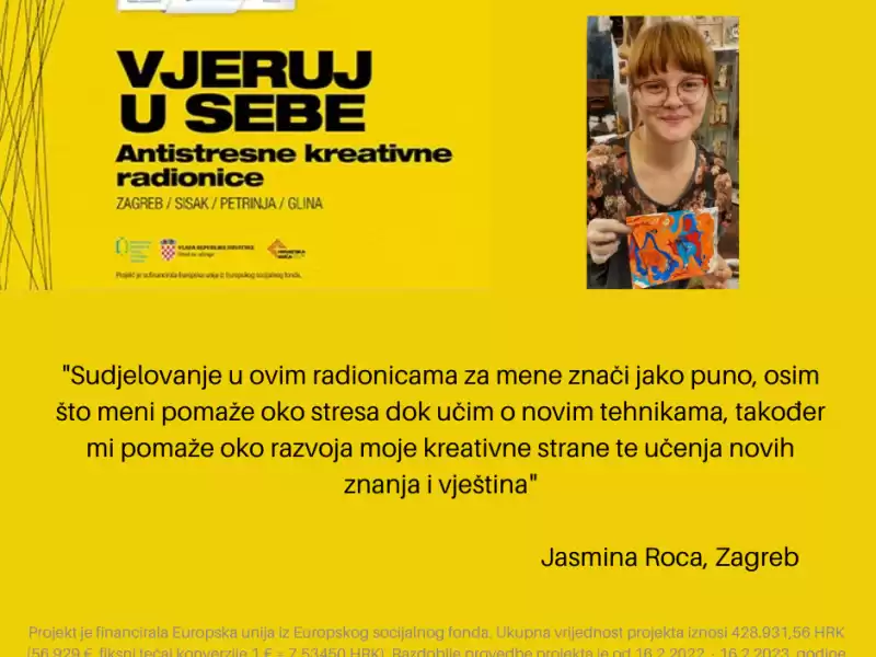 Antistresna kreativna radionica "Vjeruj u sebe"