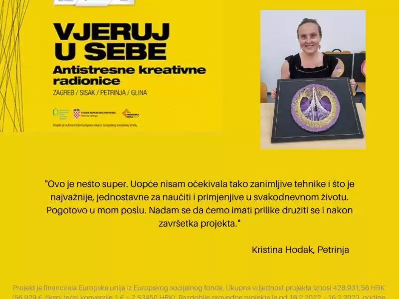 Antistresna kreativna radionica "Vjeruj u sebe"