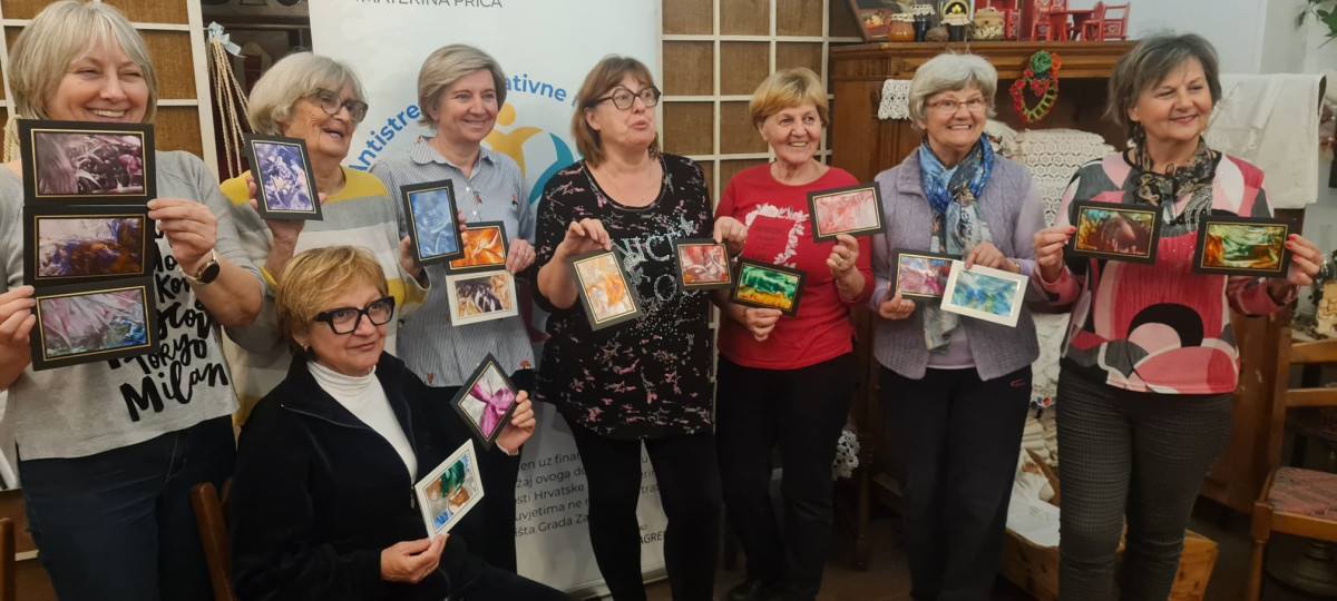 S NAMA JE BOLJE - antistresne kreativne radionice s Udrugom umirovljenika seniori Studentskog grada
