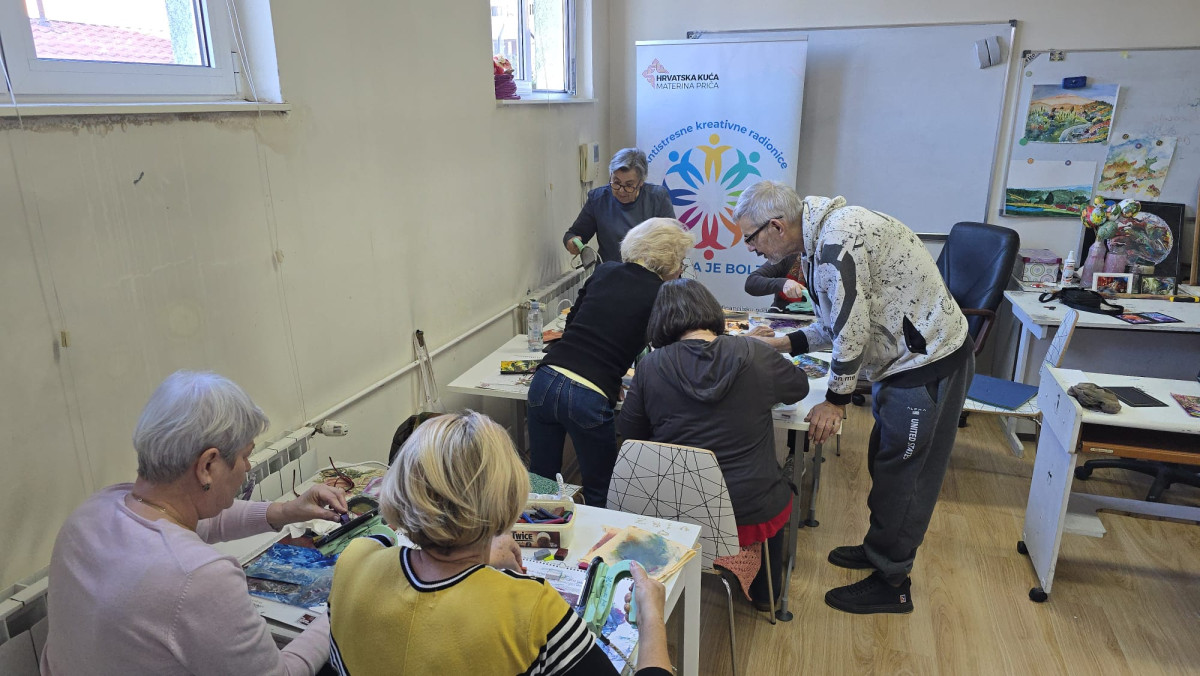 S NAMA JE BOLJE - antistresne kreativne radionice u Domu za starije i nemoćne Trešnjevka