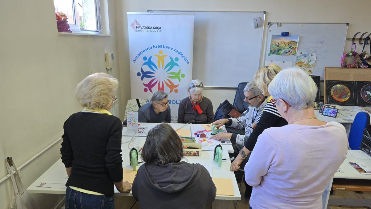 S NAMA JE BOLJE - antistresne kreativne radionice u Domu za starije i nemoćne Trešnjevka