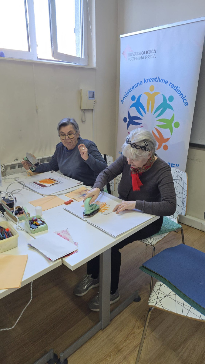 S NAMA JE BOLJE - antistresne kreativne radionice u Domu za starije i nemoćne Trešnjevka