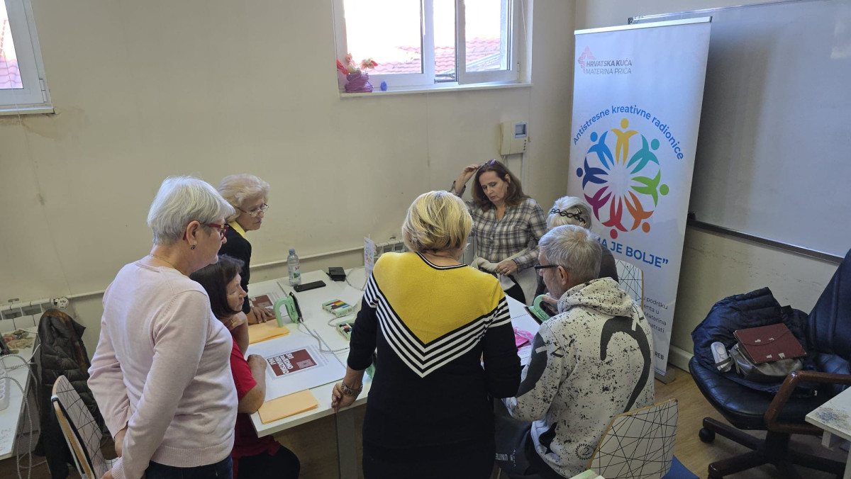 S NAMA JE BOLJE - antistresne kreativne radionice u Domu za starije i nemoćne Trešnjevka