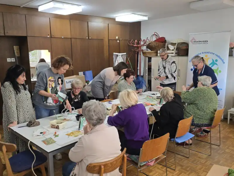 S NAMA JE BOLJE - antistresne kreativne radionice u Domu za starije i nemoćne osobe Trešnjevka