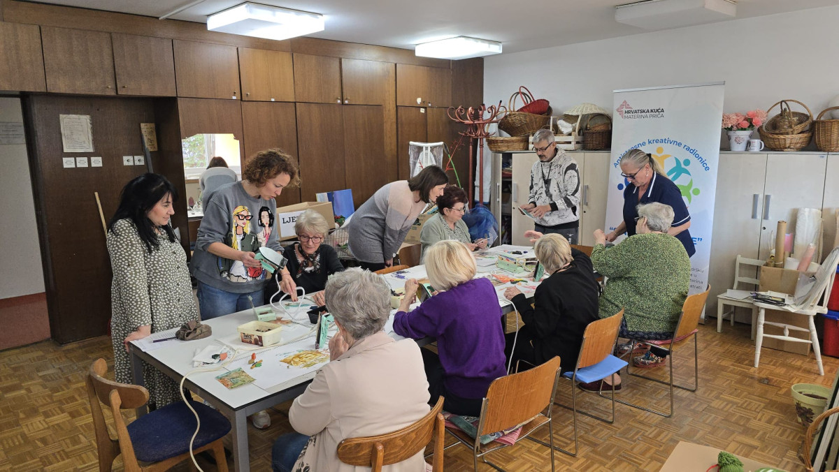 S NAMA JE BOLJE - antistresne kreativne radionice u Domu za starije i nemoćne osobe Trešnjevka