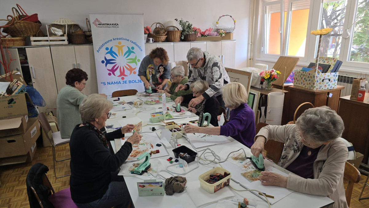 S NAMA JE BOLJE - antistresne kreativne radionice u Domu za starije i nemoćne osobe Trešnjevka