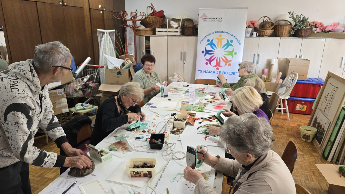 S NAMA JE BOLJE - antistresne kreativne radionice u Domu za starije i nemoćne osobe Trešnjevka