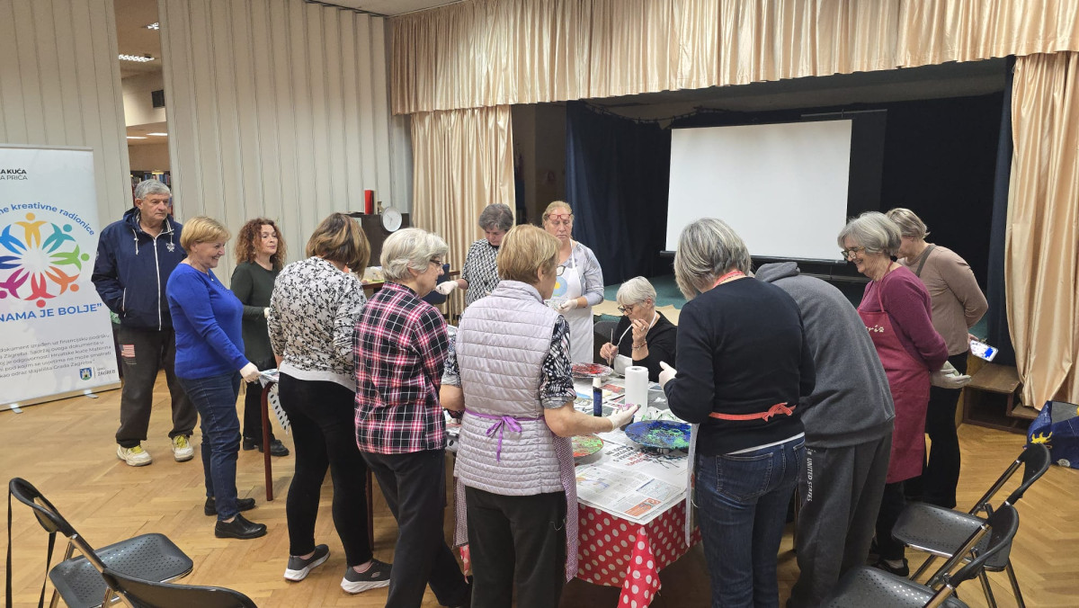 S NAMA JE BOLJE - antistresne kreativne radionice sa Seniorima Studentskog grada